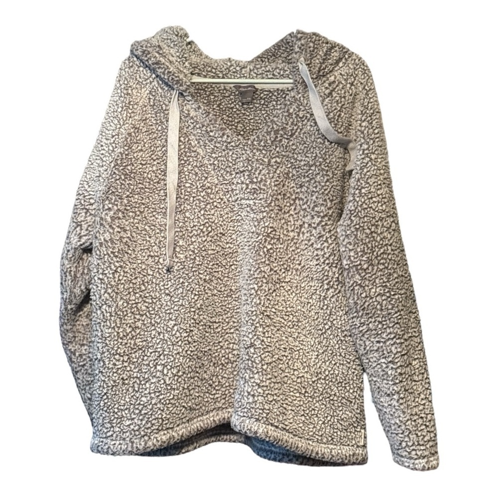 EDDIE BAUER FLEECE PULL OVER TAN WOMEN XXL